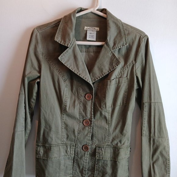 Z Cavaricci Jacket with front pocket, green, long sleeve, casual wear. - Picture 1 of 7